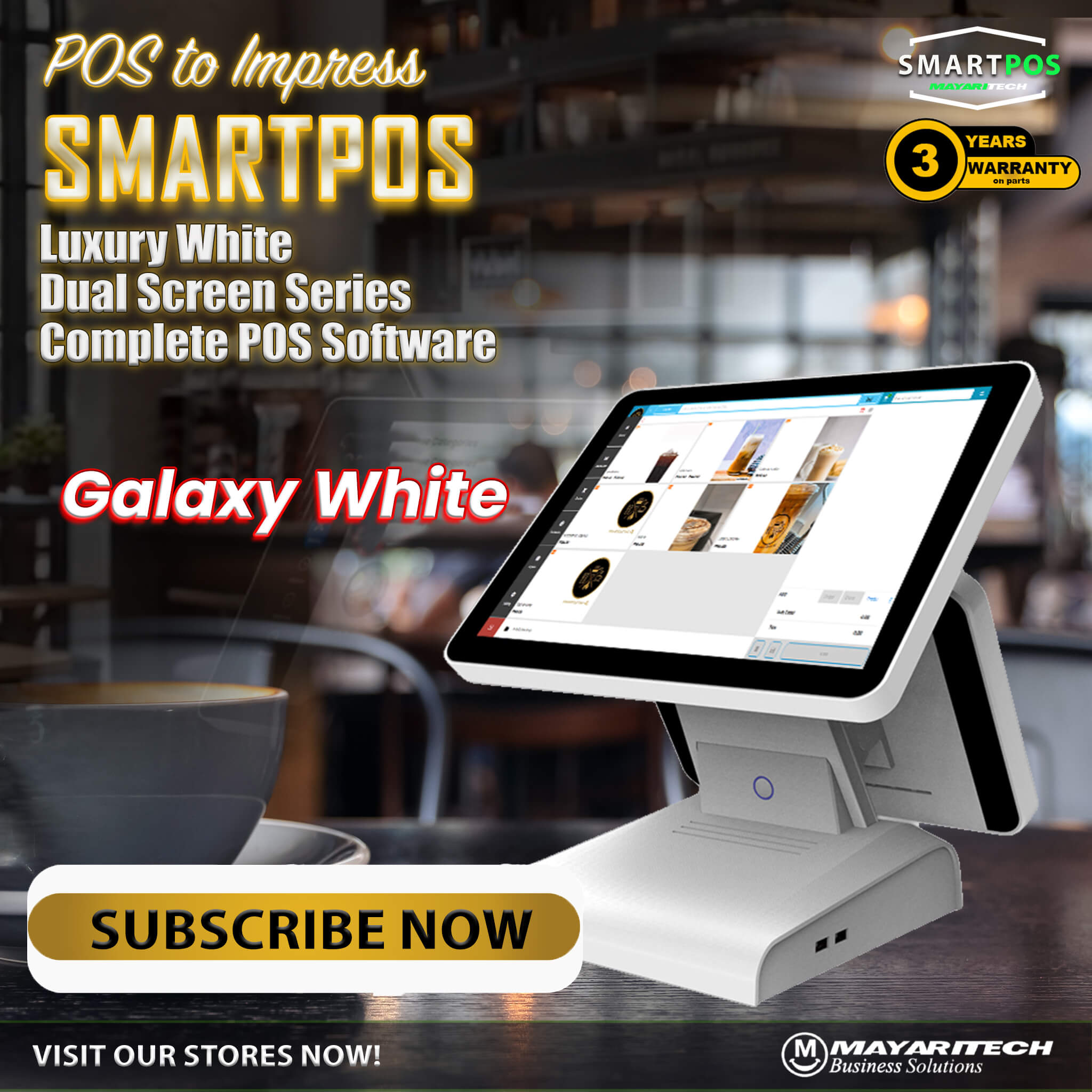 Luxury White Dual Screen (Galaxy White)