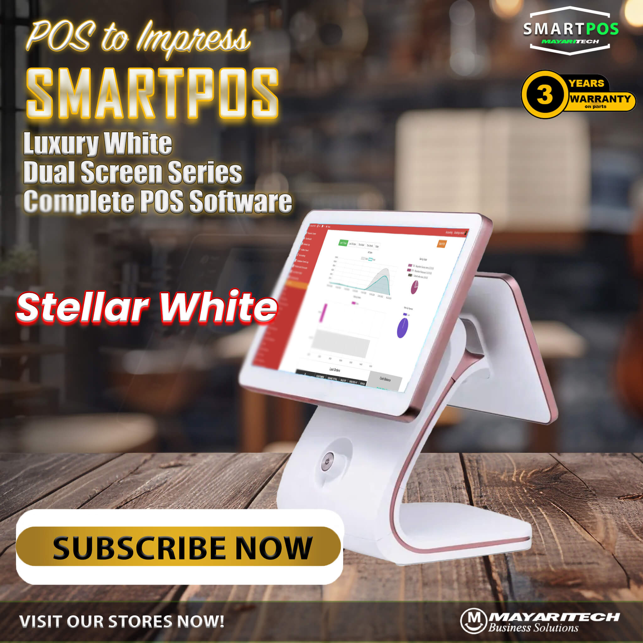 Luxury White Dual Screen (Stellar White)